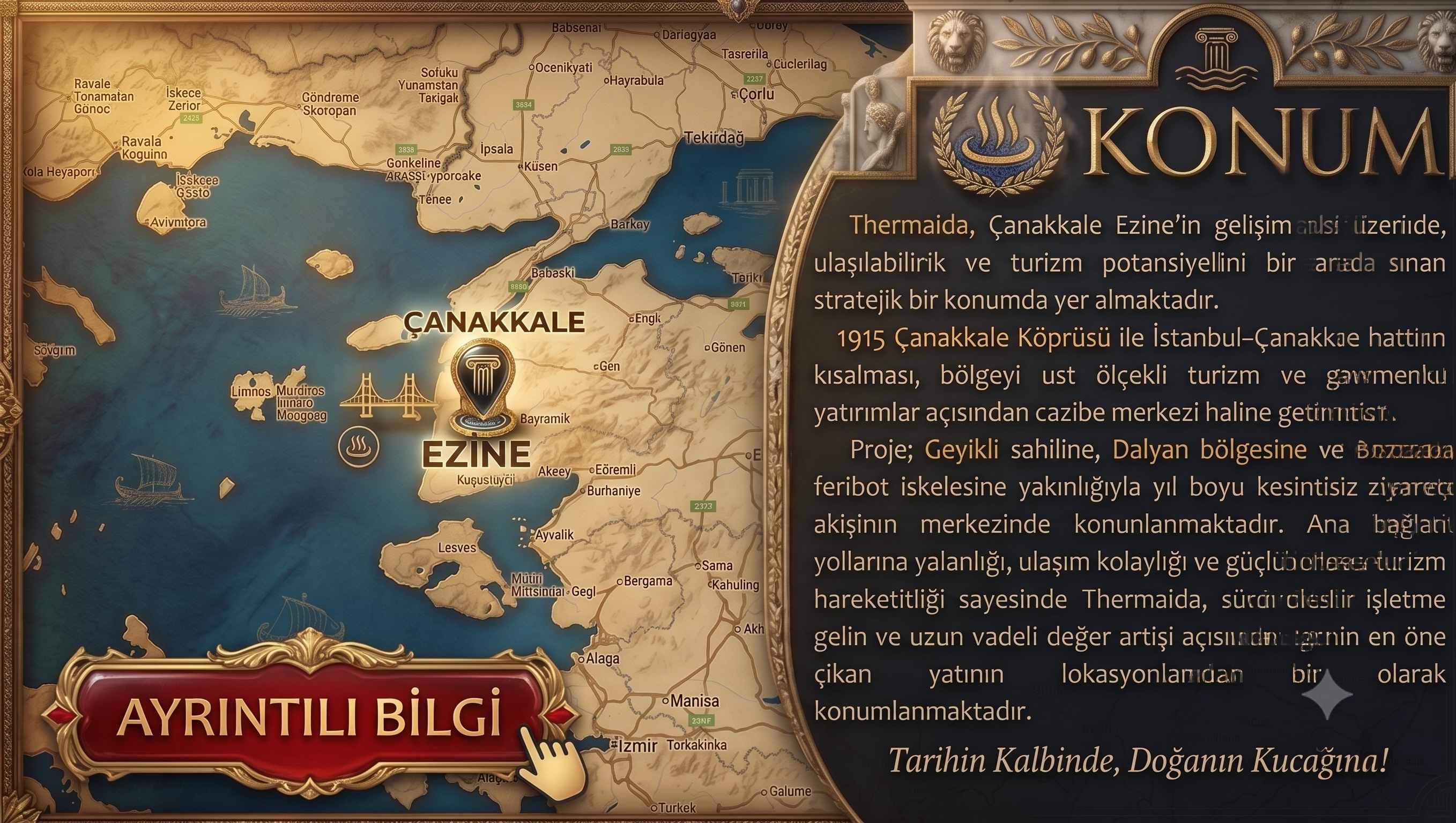 Ezine Uluköy Satılık Termal Arsa