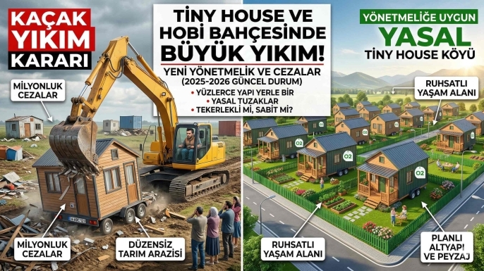 Doğaya Kaçış Kabusa Döndü: Tiny House ve Hobi Bahçelerinde Büyük Yıkım!
