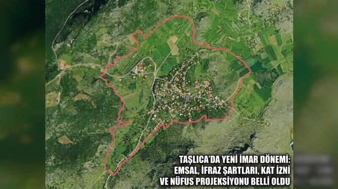 Taşlıca’da Yeni İmar Dönemi: Emsal, İfraz Şartları, Kat İzni ve Nüfus Projeksiyonu Belli Oldu