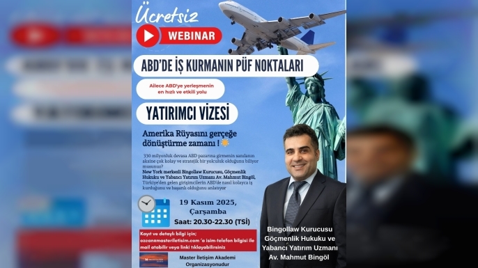 Amerika’da İş Kurarak Ailece Oturma İzni Almanın Formülü: 19 Kasım’da Açıklanıyor