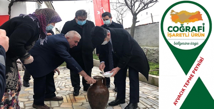 Ayvacık Tepme Peyniri coğrafi işaret yolunda...