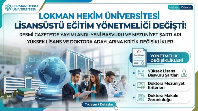 Lokman Hekim Üniversitesi Lisansüstü Eğitim Yönetmeliği Değişti: İşte Yeni Başvuru ve Mezuniyet Şartları
