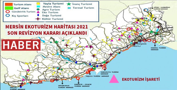Mersin Ekoturizm Haritası yeniden belirlendi