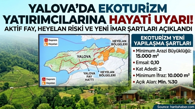 Yalova'da Ekoturizm Yatırımı Yapacaklar Dikkat! Gizli