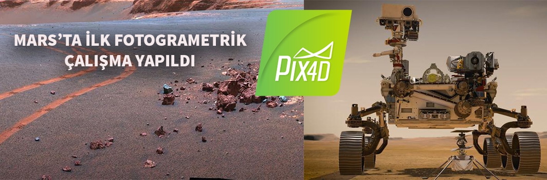 MARS yüzeyinde ilk fotogrametrik çalışmayı Pix4D yaptı