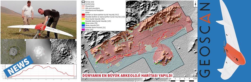 Rus uçağı Geoscan uav 200 km2 arkeolojik alanı 10 uçuşta kapattı