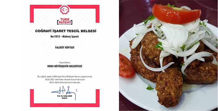 Ordu Yalıköy Köftesi Coğrafi işaret ile tescillendi