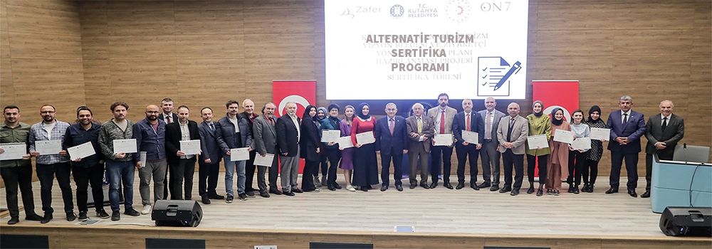 Kütahya Alternatif Turizm sertifika töreni yapıldı.