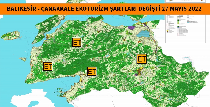 Balıkesir Çanakkale Ekoturizm şartları değişti 19 Aralık 2022