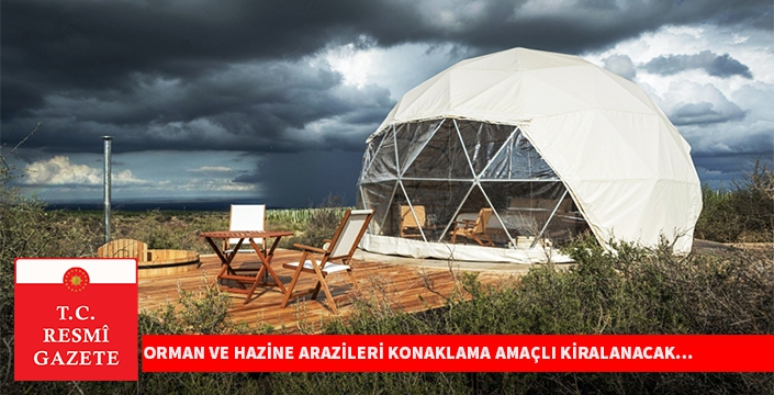Lüks çadır yönetmeliği Resmi Gazete'de yayınlandı