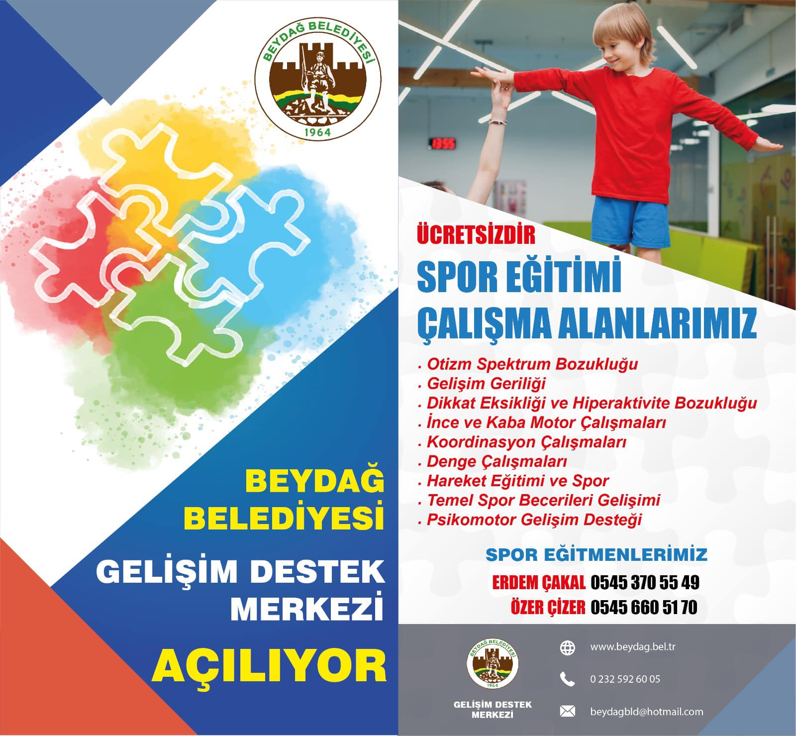 Beydağ Belediyesi Gelişim Destek Merkezi Hizmete Açıldı