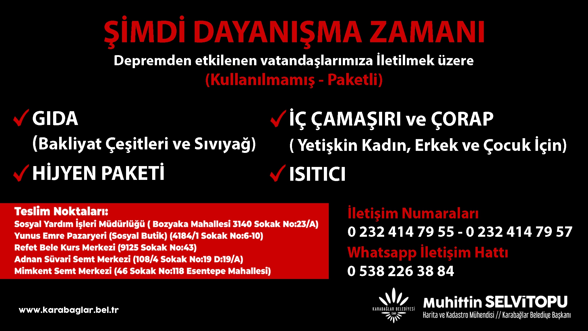 Karabağlar Belediyesi'nden çok boyutlu destek