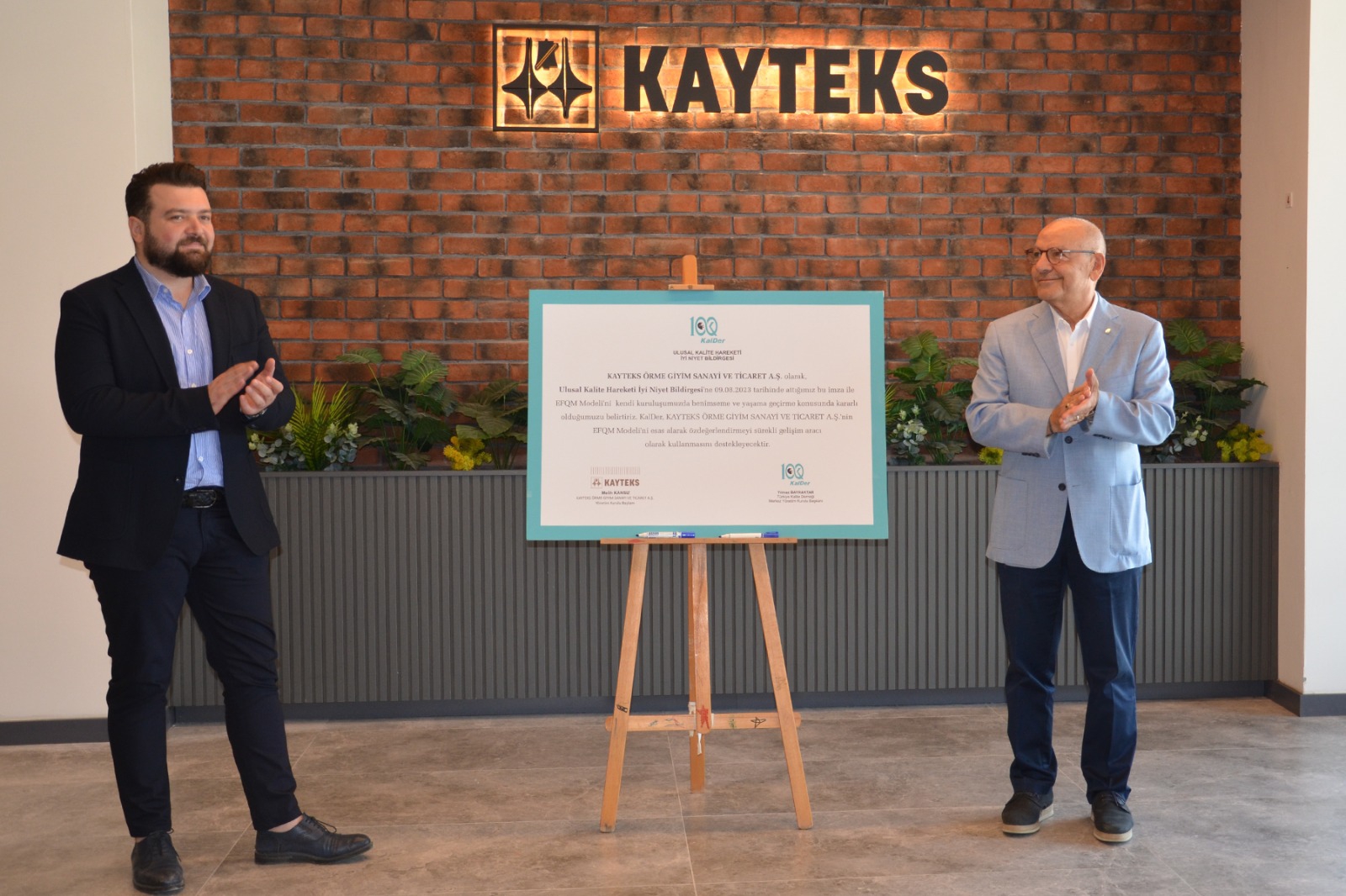 Kayteks Örme Giyim Sanayi Ulusal Kalite Hareketi’ne katıldı