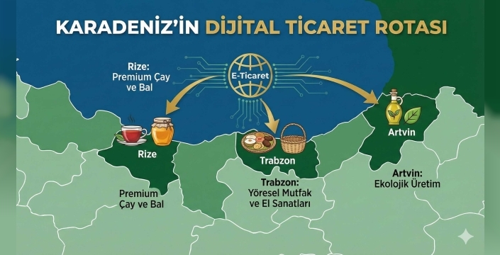 Rize’nin Lezzetleri Dijitalde Markalaşıyor! 5 Trilyonluk Pastada Yerel Üretici Atağa Kalktı.