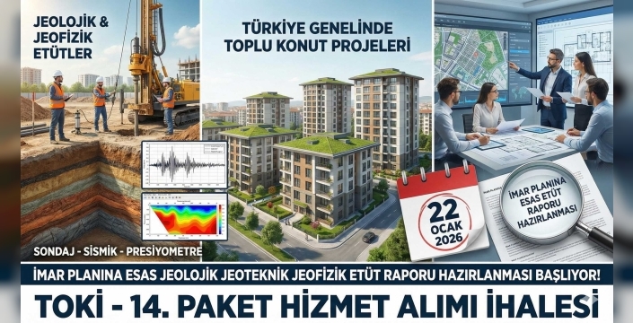 Türkiye Genelinde Toplu Konut Projeleri İçin Dev Adım: Jeolojik ve Jeoteknik Etüt Raporu Hazırlanması İşi Başlıyor!