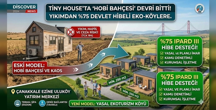 Çanakkale Uluköy’de Yeni Dönem: Hobi Bahçesi Devri Bitti, %75 Hibe ile Şifa Turizmi Başladı.