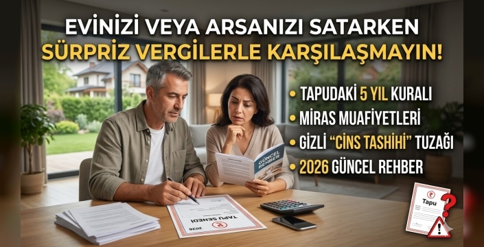 Ev ve Arsa Sahipleri Dikkat! Tapudaki Bu İşlem 5 Yıllık Vergi Sürenizi Bir Anda Sıfırlayabilir