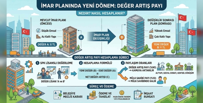 İmar Planı Değişikliğinde Yeni Dönem: Değer Artış Payı Nedir, Nasıl Hesaplanır?