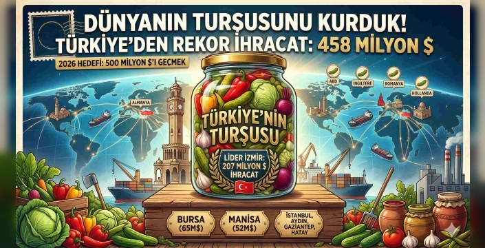 Almanlar ve Amerikalılar Türk Turşusuna Bayıldı: 2026 Hedefi 500 Milyon Dolar