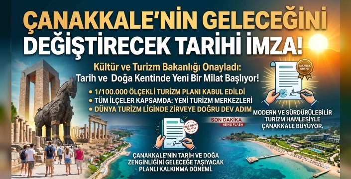 Bakanlıktan Çanakkale'nin Turizm Merkezlerine Yeni Düzenleme