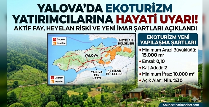 Yalova'da Ekoturizm Yatırımı Yapacaklar Dikkat! Gizli "Fay ve Heyelan" Detayı Ortaya Çıktı