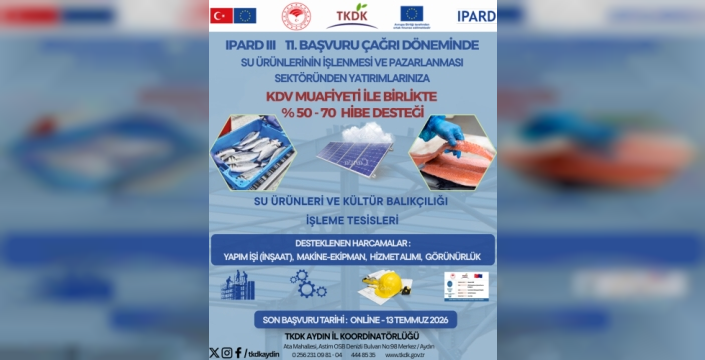 %70 Hibe ile Kendi Tesisinizi Kurun! IPARD III 11. Çağrı İlanı Yayımlandı