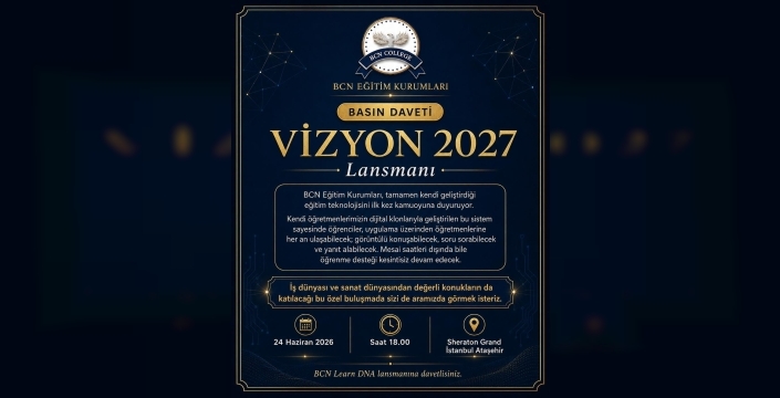 BCN Eğitim Kurumları, kendi geliştirdiği eğitim teknolojisini 24 Haziran’da kamuoyuna tanıtıyor.