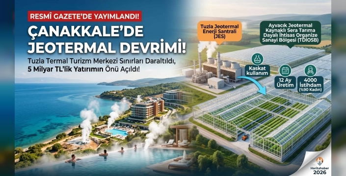 Resmî Gazete'de Yayımlandı! Çanakkale ve İzmir'deki Termal Turizm Alanlarında Radikal Sınır Değişikliği