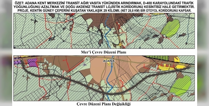 Doğu Akdeniz Lojistiğine 29 Kilometrelik Stratejik Koridor: Adana Güney Çevre Yolu İmar Planında