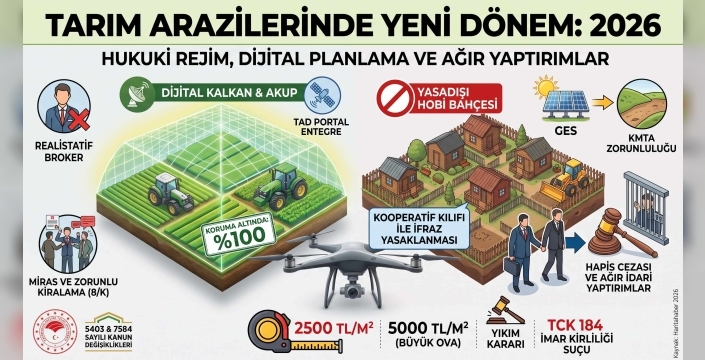 Tarım Arazilerinde Yeni Dönem: 2026 Yönetmelikleri ve Hobi Bahçelerine Hapis Cezası
