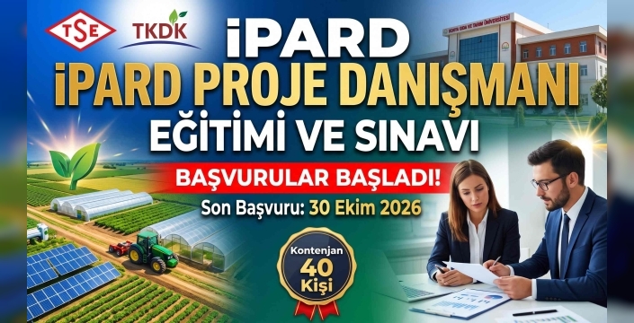 Kontenjan 40 Kişiyle Sınırlı: IPARD Proje Danışmanı Sertifikası Başvuruları Açıldı