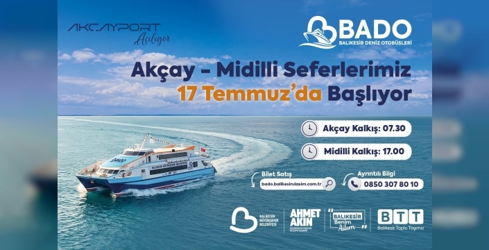 Akçay - Midilli BADO Seferleri Ne Zaman Başlıyor? İşte Bilet Fiyatları ve Saatleri
