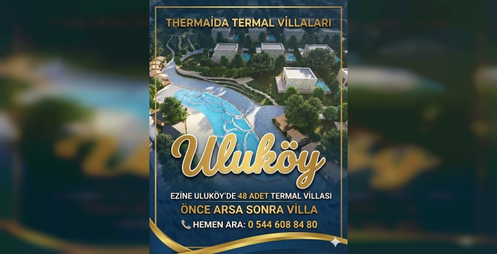 Bozcaada Manzaralı, Yüksek Gelirli 48 Özel Termal Villa Thermaida