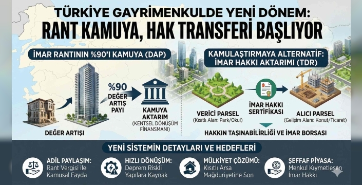 Gayrimenkulde Yeni Dönem: İmar Rantının %90'ı Kamuya Dönüyor