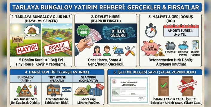 Kaçak Bungalov Devri Bitti: Rota Artık İmar ve Hibe!