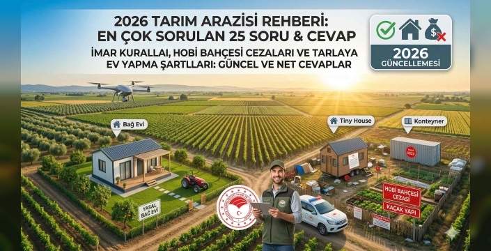Tarım Arazilerinde Yapılaşma Şartları (2026): En Çok Merak Edilen 25 Soru ve Cevabı